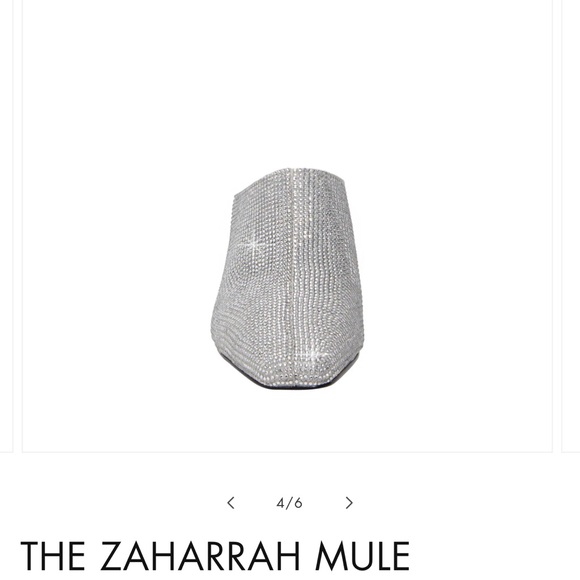 Katy Perry size 11 THE ZAHARRAH MULE shoes  silver glitter - Picture 4 of 8